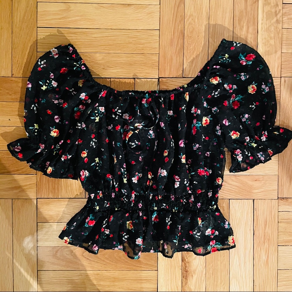 Banana Republic Ruched Peplum Top- Size S- NWT